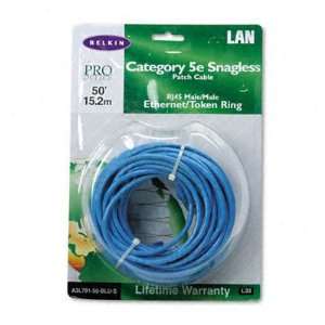  New CAT5e Snagless Patch Cable RJ45 Connectors 50 ft Case 