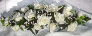 Light IVORY CREAM SWAG Silk Wedding Flowers Roses Arch Gazebo Decor 