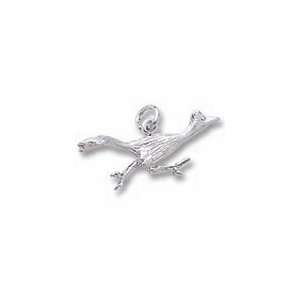  Road Runner Bird Charm   Gold Plated Jewelry