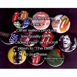  Set of 10 Rolling Stones Pins 1.25 Buttons Everything 