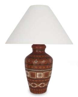 COLONIAL PATIO Mexican Ceramic ARTISAN Table Lamp NEW  