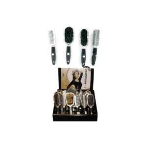  Choice of hairbrush or mirror with black handle   Case of 