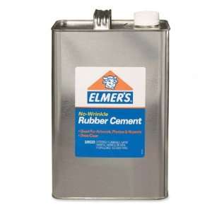  Elmers No Wrinkle Rubber Cement,32oz   1 Each   Silver 