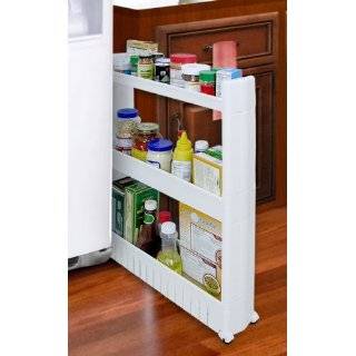 SLIM SLIDE OUT STORAGE TOWER   IDEAL IN YOUR KITCHEN, BATH AND LAUNDRY 