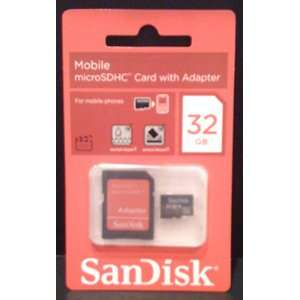SanDisk MicroSD Class 4 Flash Memory Cards  with adapter