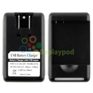   HTC EVO 3D 3500mAh Extended battery+2X Doors+AC Wall Charger  