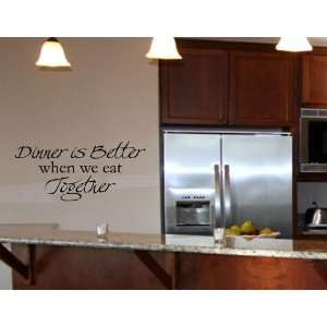   TOGETHER Vinyl wall art Kitchen quotes Family sayings home decor decal