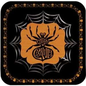  Halloween Scary Silhouettes 7 inch Paper Plates 8 Per Pack 