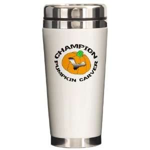  Pumpkin Carver Party Ceramic Travel Mug by 