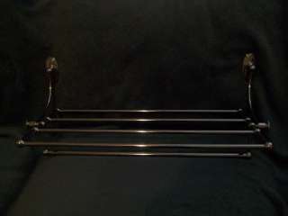 SOLD OUT Pottery Barn Nappa Train Rack Polished Nickel  