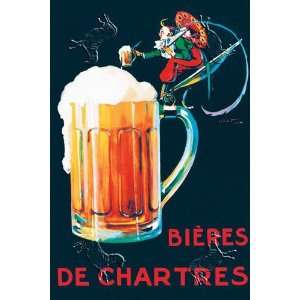  Bieres de Chartres by unknown. Size 17.75 X 26.50 Art 