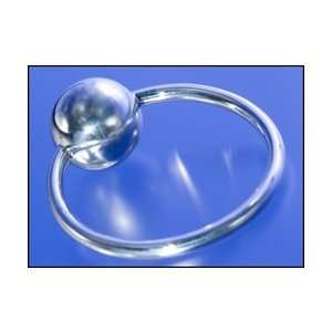  Baby Chime   Big Silver Ring Rattle Baby