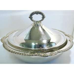   Silver Mfg Corp vintage silverplate serving dish