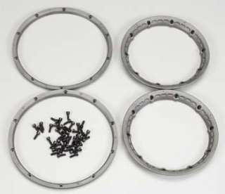 HPI 3273 HPI3273 H/D Wheel Beadlock Rings Gunmetal (2) Baja 5th scale 