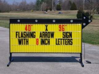 NEW FLASHING PORTABLE LIGHTED BUSINESS SIGN W/ LETTERS  