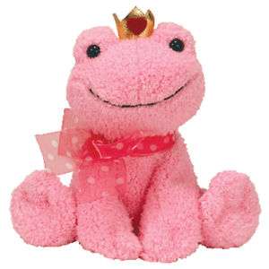 Ty Beanie Baby Kissable the Crowned Pink Frog   Mwmt  