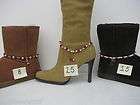   RED BOOT BRACLET JEWELRY WESTERN, UGGS, MUKLUKS,KNEE THIGH, HIGH