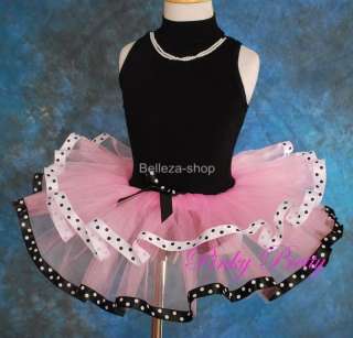 Girl Black Ballet Tutu Fairy Party Dress SZ 4 5 BA15  