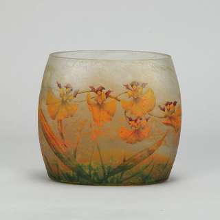 Delightful Daum Freres Glass vase Spring Fairies  