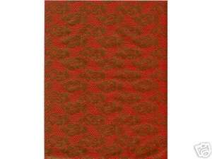 2pc 8.5x11 Gold Emboss Lace Red Vellum Paper Acid Free  