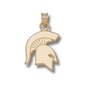 Michigan State Spartans Solid Spartan Lapel Pin   Sterling Silver 