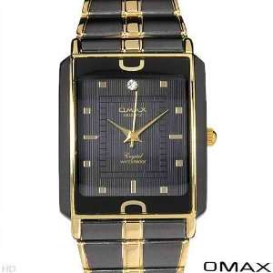   Watches Two Tone Black N Gold Stainless Steel Band Black Dial
