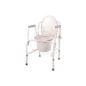  Drive Deluxe Steel Drop Arm Commode, Assembled, 2/Cs 
