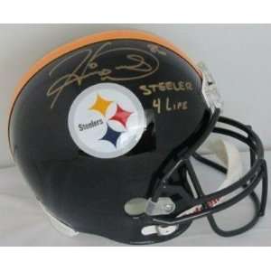 Signed Hines Ward Helmet   FS Steeler 4 Life JSA   Autographed NFL 