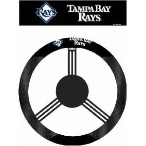    MLB Tampa Bay Rays Poly Suede Steering Wheel Cover 