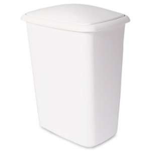  Sterilite White Lift Top Wastebasket 20 Qt.