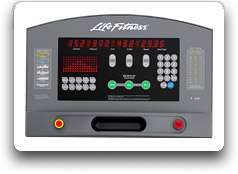 The Club Series Treadmill console.