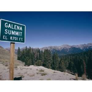  Galena Summit View with Sign, Sawtooth National Recreation 