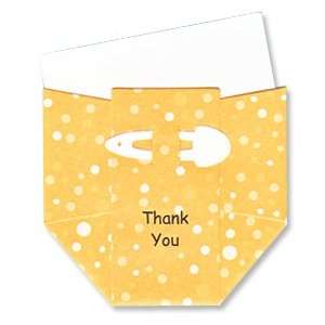  Sunshine Dots Diaper Thank you Cards   Set of 10 Office 