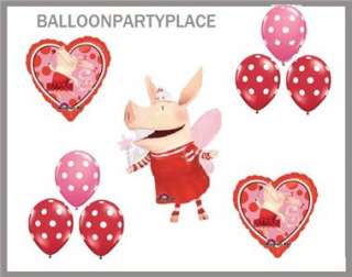   birthday party supplies mylar balloon decoration PINK RED WHITE NEW