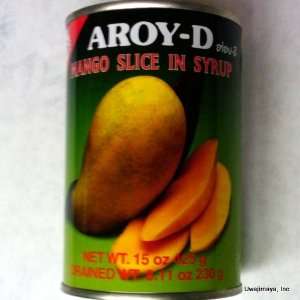 Aroy D   Mango Slice in Syrup (Net Wt. 15 Oz.)  Grocery 