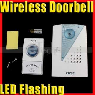 Home Security Wireless LED Flashing Doorbell  