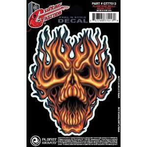  Planet Waves Guitar Tattoo, Flame Whip Skull Musical 