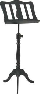 NEW European Crafted WOOD WOODEN MS40BK MS 40 MUSIC STAND Black  