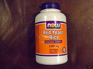 RED YEAST RICE 1200MG TABLETS (NOW) 120 TABS  