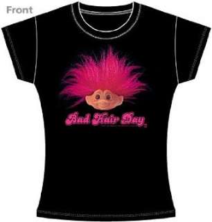  Troll Doll Junior T Shirt, Bad Hair Day Clothing