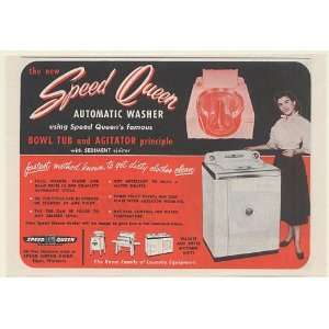  1953 Speed Queen Automatic Washer Bowl Tub and Agitator 