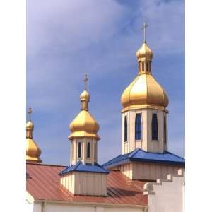 Gold Domes of the Ukrainian Orthodox Church, Ashton, Maryland, USA 