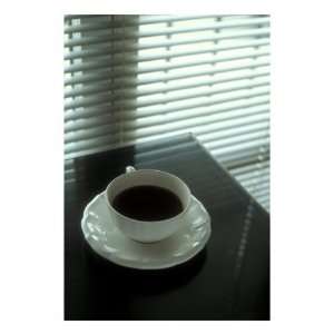  Cup of Coffee and Venetian Blinds Giclee Poster Print 