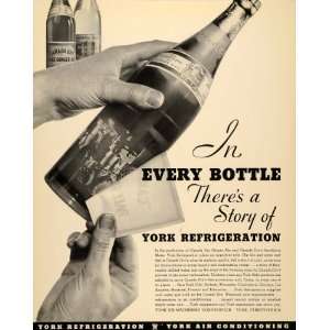   Vintage Champagne Bottles   Original Print Ad