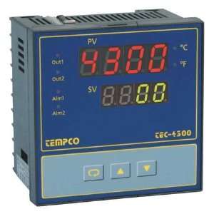  TEMPCO TEC55018 Temp Ctrl,90 264VAC,1/4Din,SSR/Relay