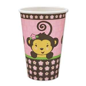  Monkey Girl Cups (8 count) Toys & Games