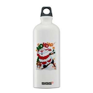  Sigg Water Bottle 0.6L Merry Christmas Santa Claus Skiing 