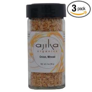 Ajika Organic Onion, Minced, 2 Ounce (Pack of 3)  Grocery 