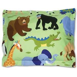  Wild Animals Standard Pillow Sham by Olive Kids