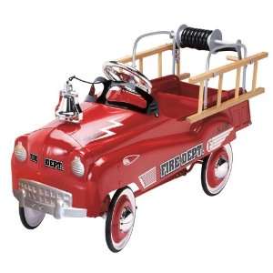  National Products Classic Fire Engine Pedal Car Toys 